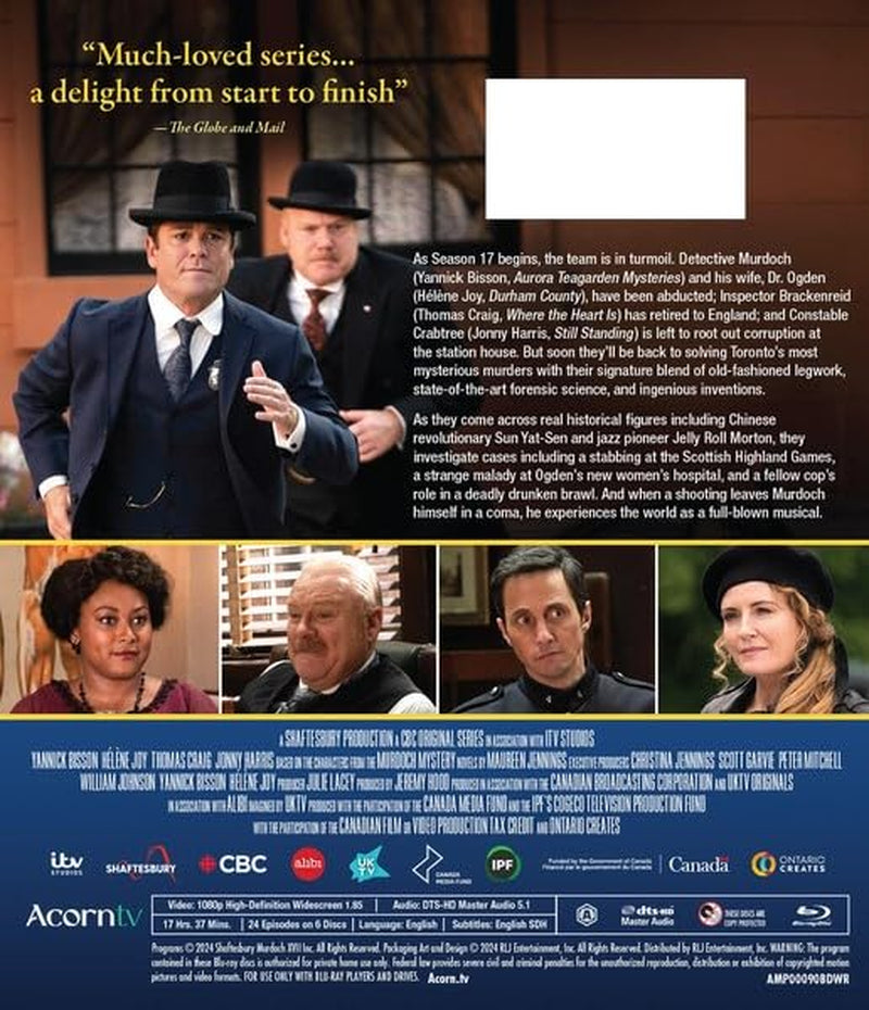 Murdoch Mysteries - Season 17 [Blu-Ray]