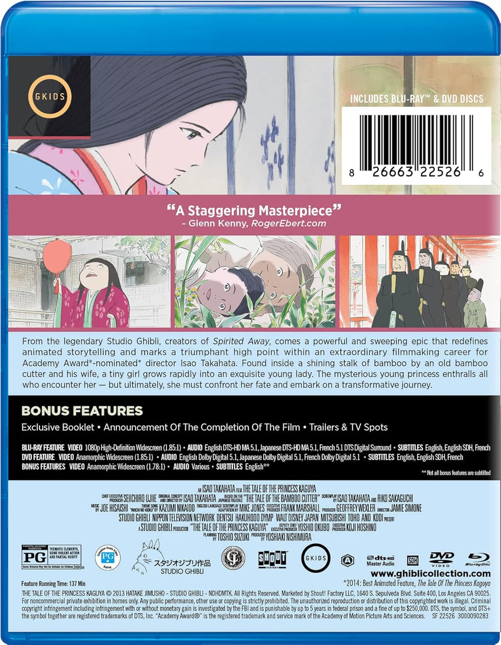 The Tale of The Princess Kaguya - Blu-ray + DVD