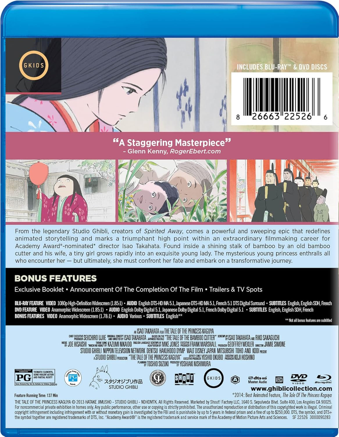 The Tale of The Princess Kaguya - Blu-ray + DVD