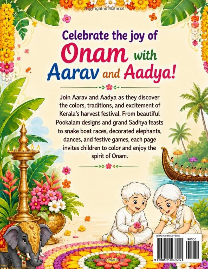 Onam Coloring Book: A Festival of Kerala