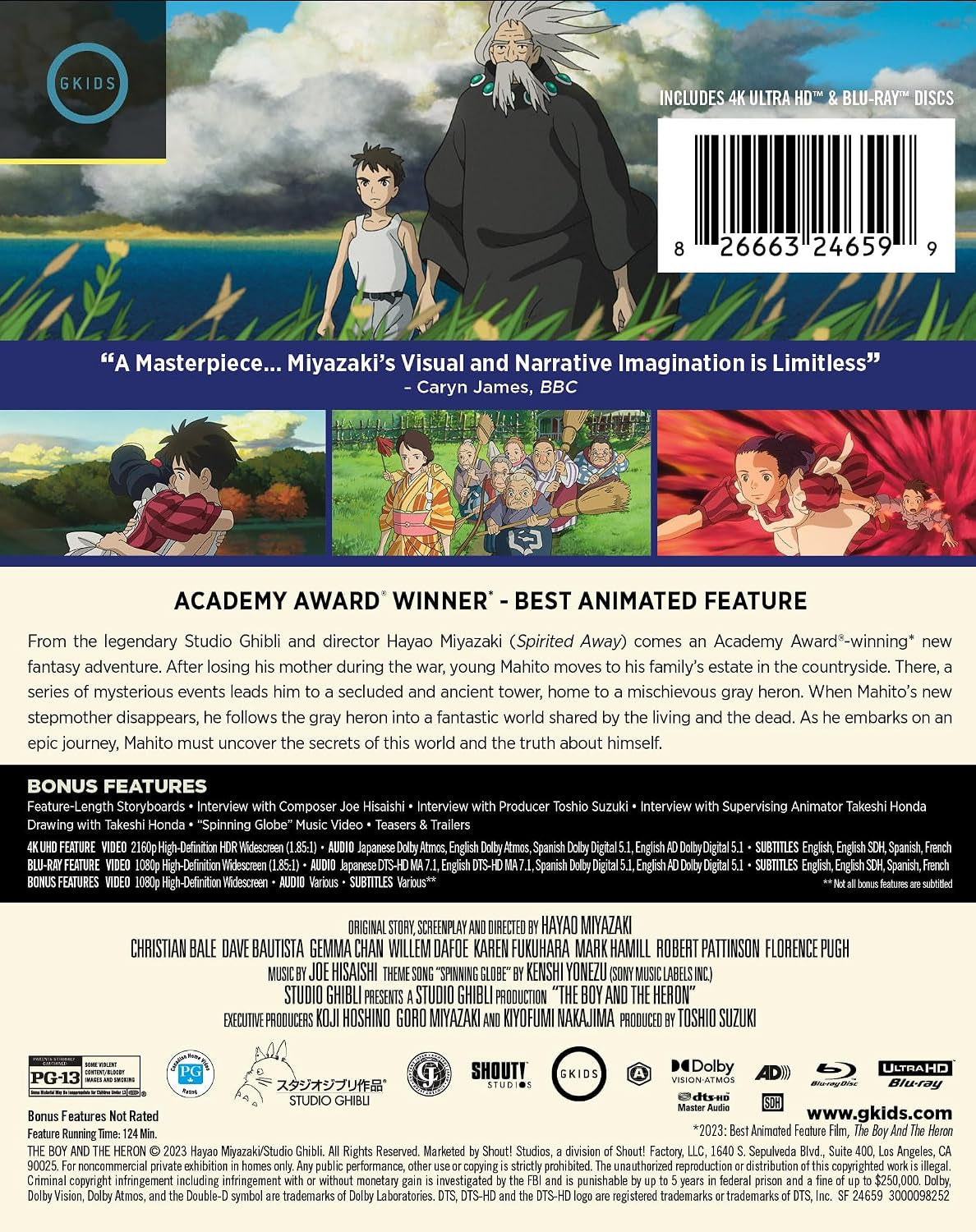 The Boy and the Heron - Limited Edition Steelbook 4K Ultra HD + Blu-ray [4K UHD]