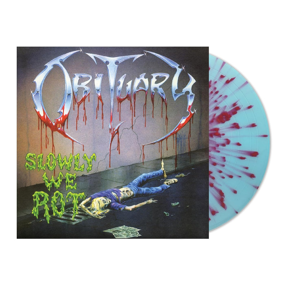 Slowly We Rot REMASTERED, EXPANDED CORPSE BLUE WITH BLOOD SPLATTER