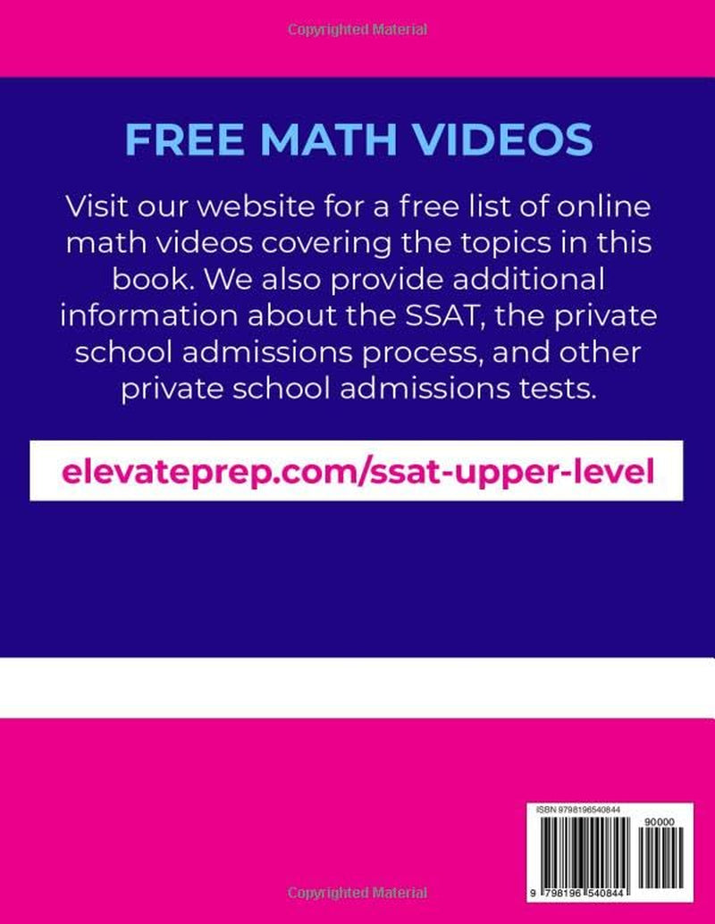 SSAT Upper Level 2500+ Practice Questions: Covers Every Topic and Question Type on the SSAT