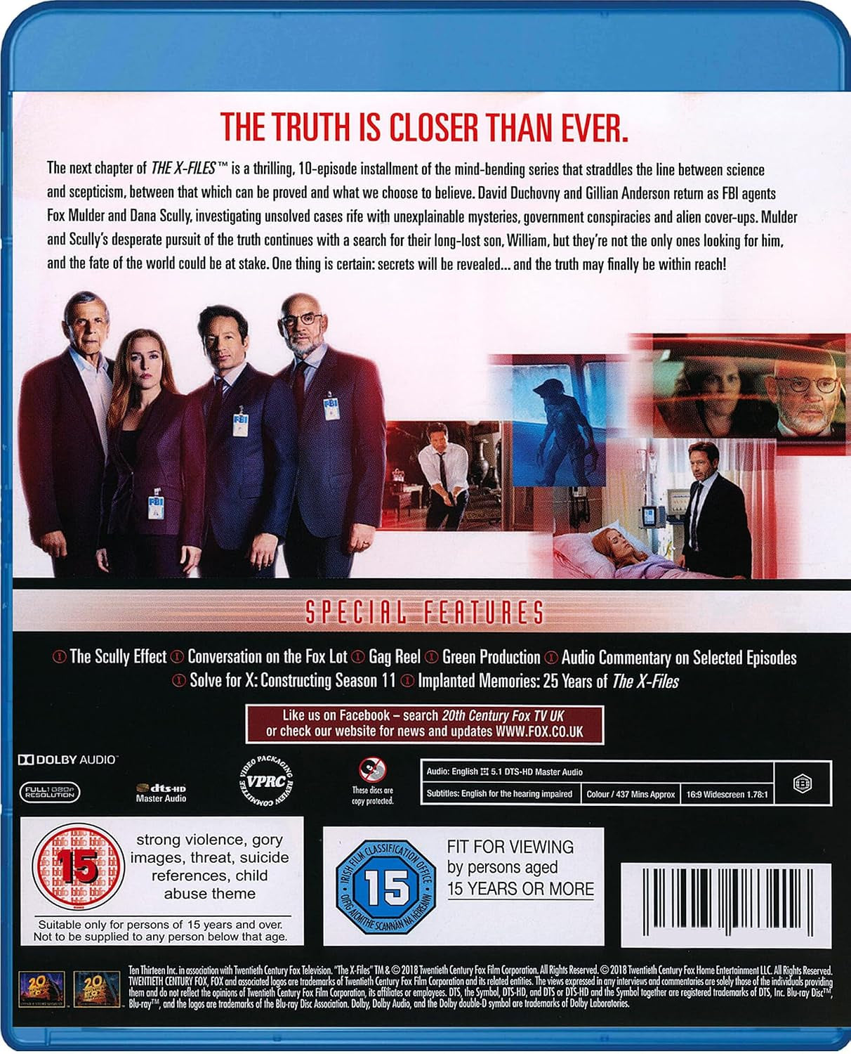 The X Files: The Complete Season 11 (Special Features) [3-Disc Set] [Blu-ray] [Region Free]