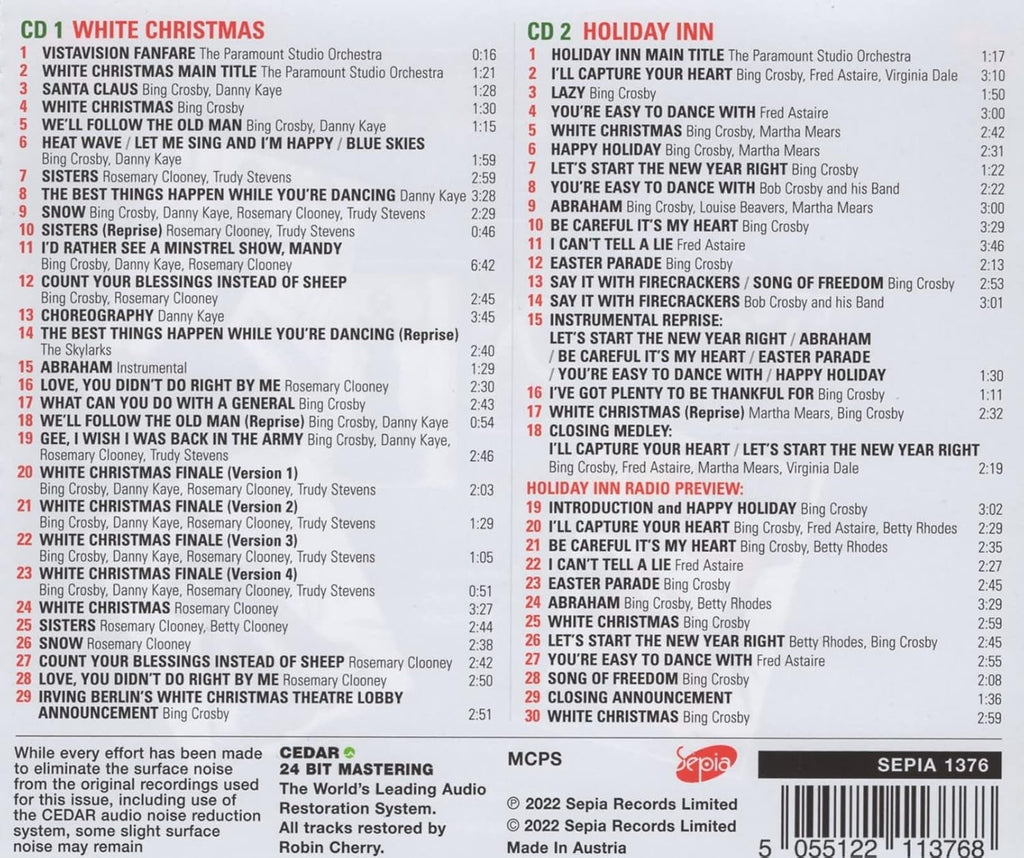White Christmas & Holiday Inn