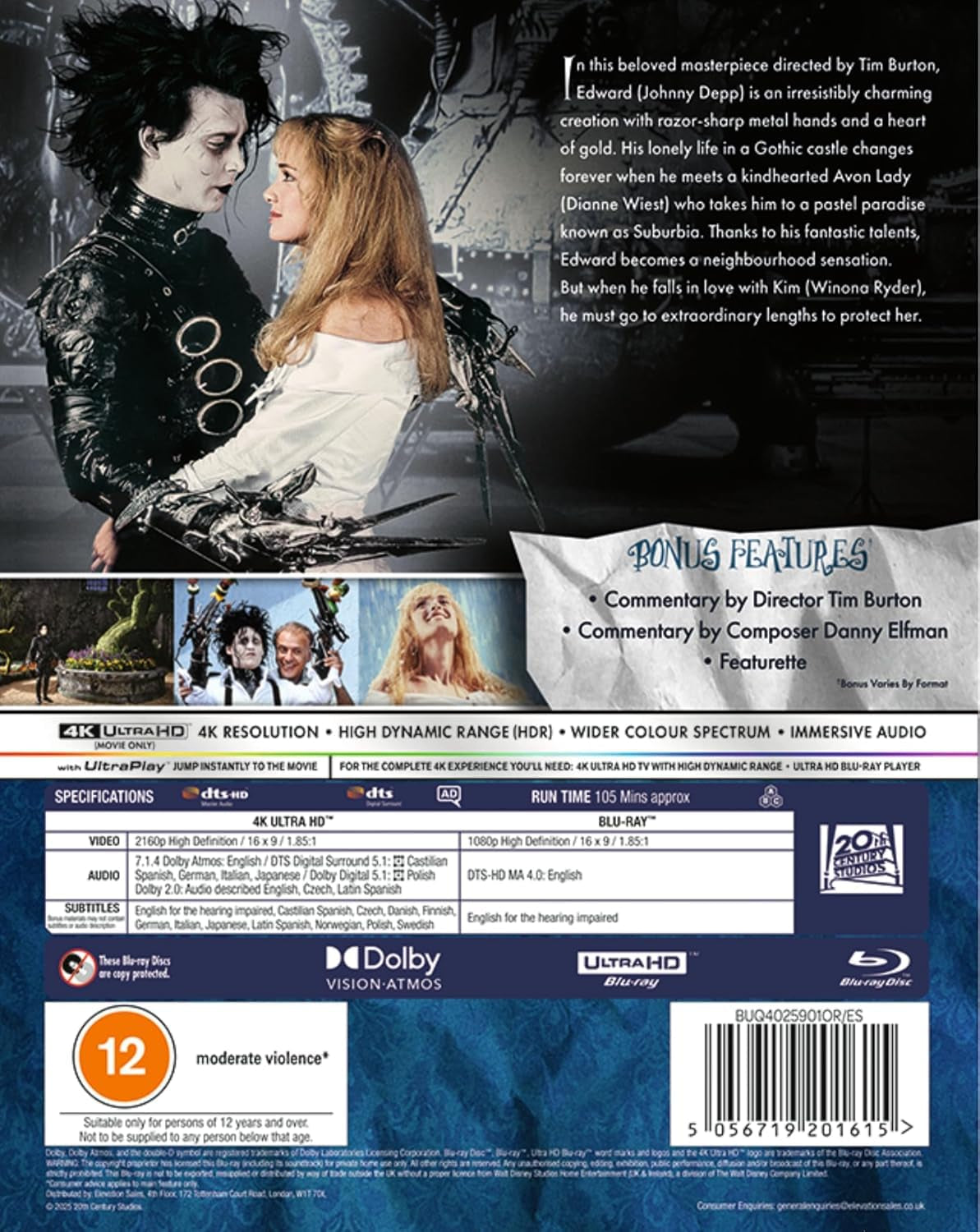 Edward Scissorhands [4K UHD + Blu-ray]