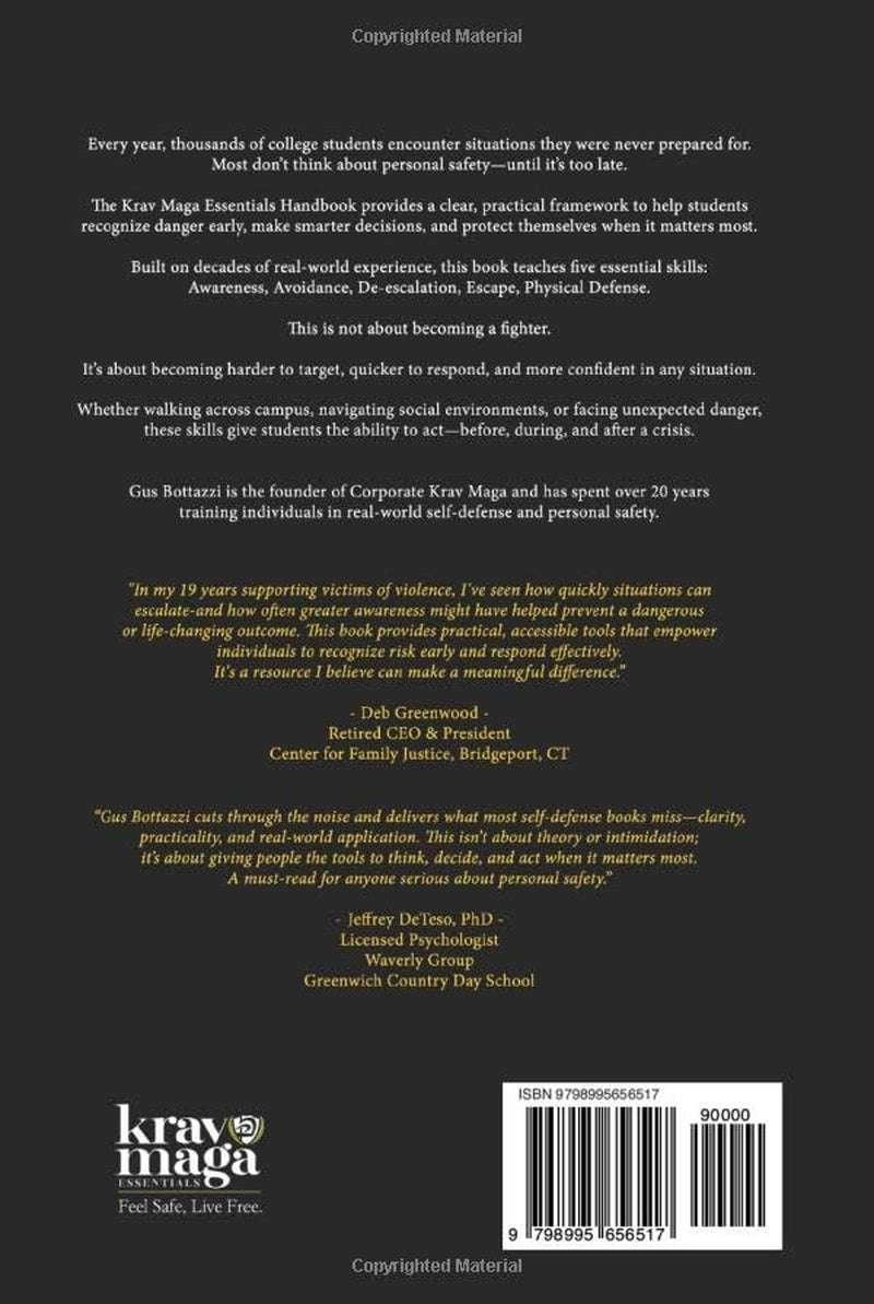 The Krav Maga Essentials Handbook: A Practical Safety System for College Students; How to Avoid, De-escalate, and Escape Real-World Threats