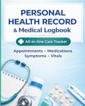 Personal Health Record & Medical Logbook: Daily Tracker for Appointments, Medications, Symptoms, Vitals & Wellness Notes