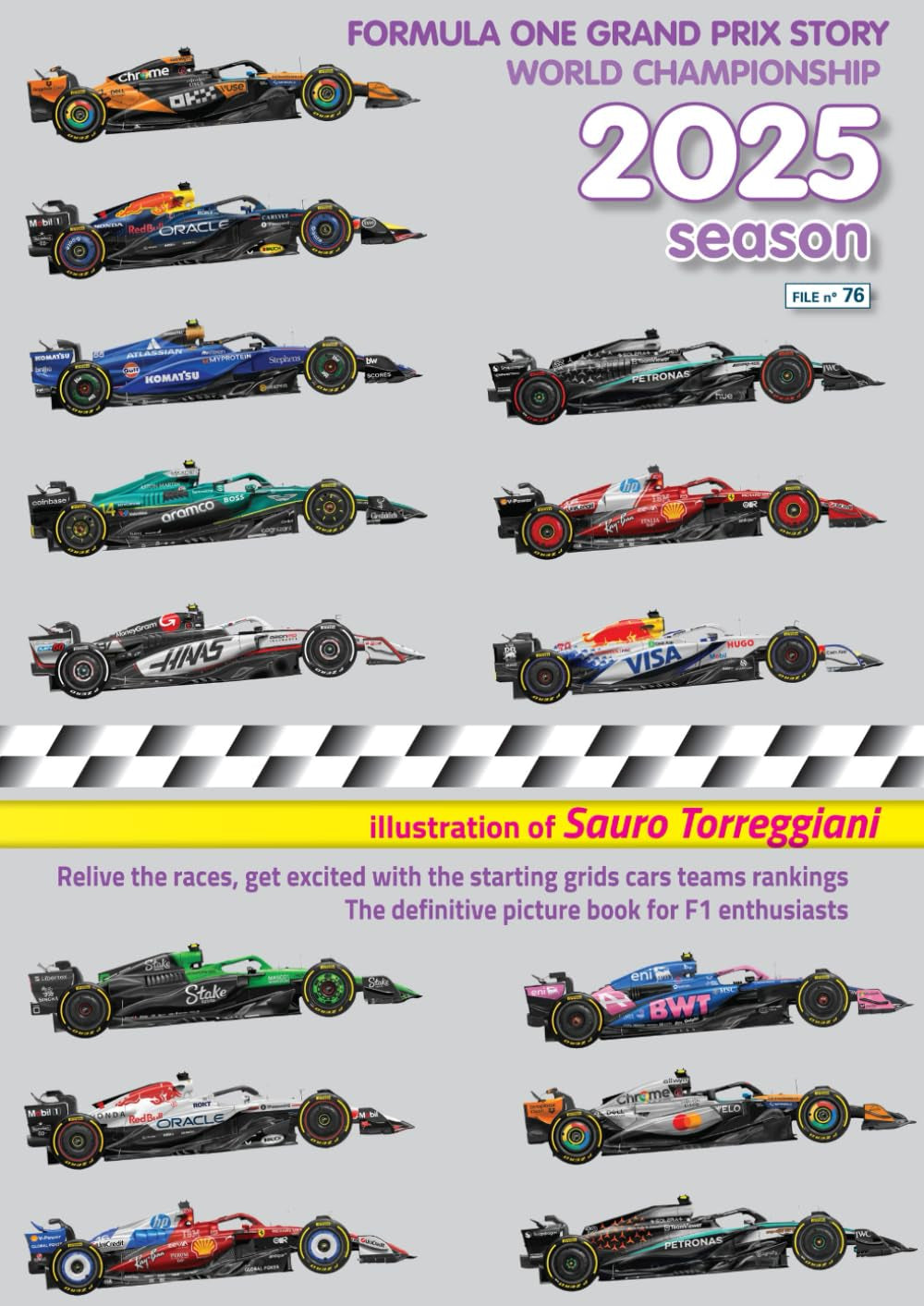 2025 Season Formula One Grand Prix Story World Championship.: Relive the races, get excited with the starting grid cars teams rankings. The definitive picture book for F1 enthusiast
