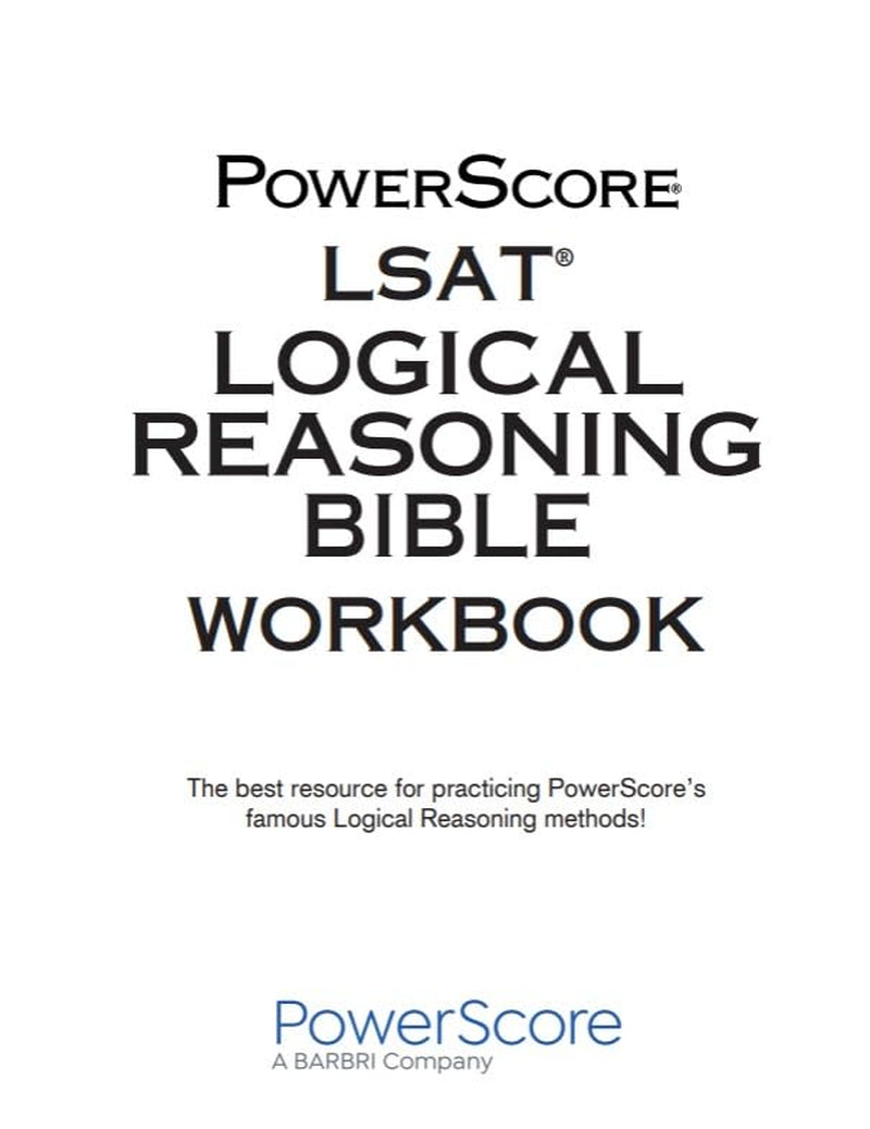 The PowerScore LSAT Workbook Pack 2026-2027: LSAT Prep Practice Companion to the LSAT Bibles. Includes Prep for Reading Comprehension and Logical Reasoning
