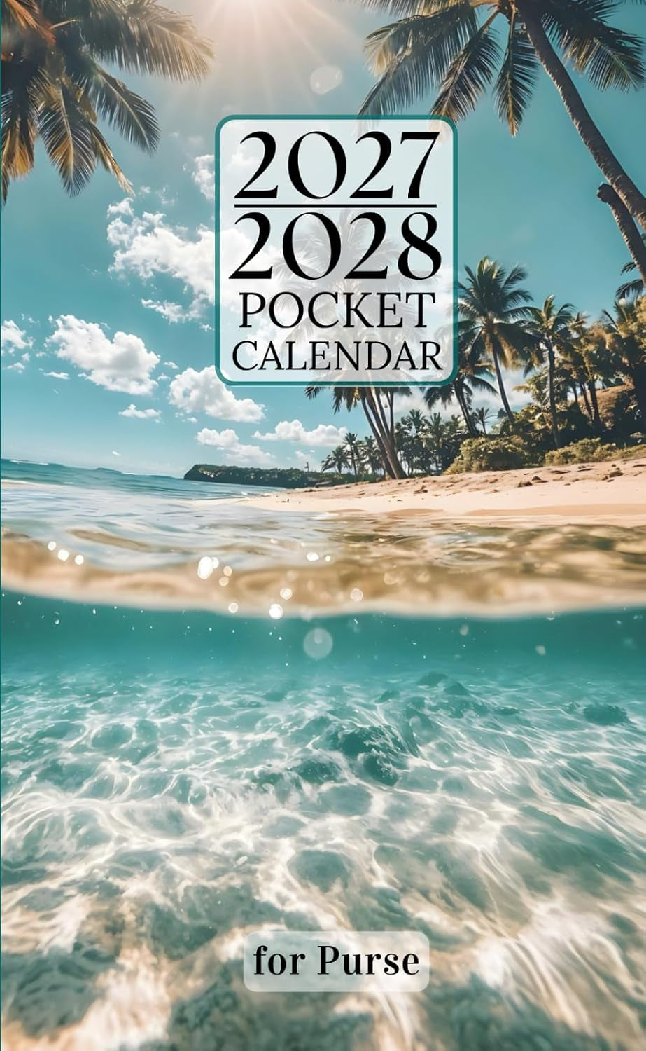 Pocket Calendar 2027-2028 for Purse: Small 2-Year Monthly Planner from January 2027 to December 2028