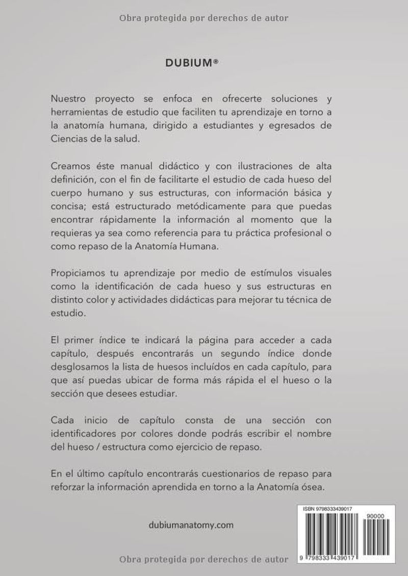 Anatomía del Sistema Óseo: Dubium® (Spanish Edition)