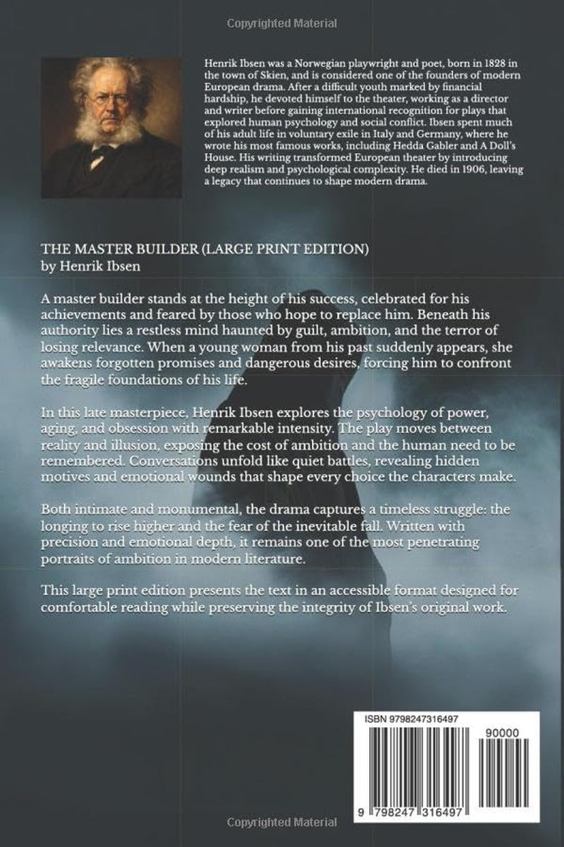 THE MASTER BUILDER (LARGE PRINT EDITION): A Classic Stage Drama Exploring Ambition, Obsession, and Inner Conflict