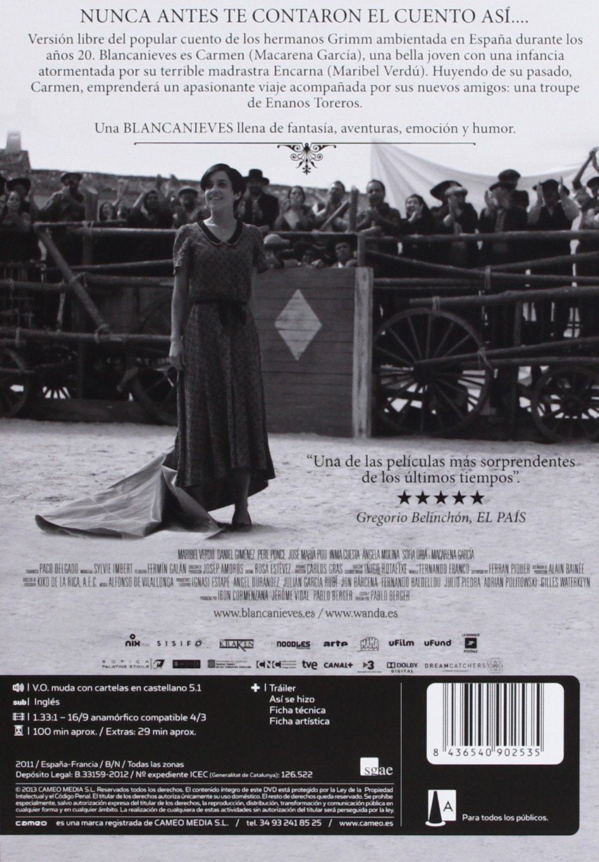 Snow White ( Blancanieves ) ( Blancaneu ) [ NON-USA FORMAT, PAL, Reg.0 Import - Spain ]