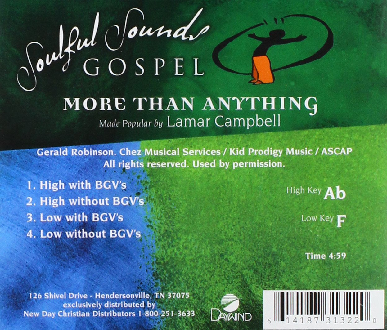 More Than Anything Accompaniment/Performance Track