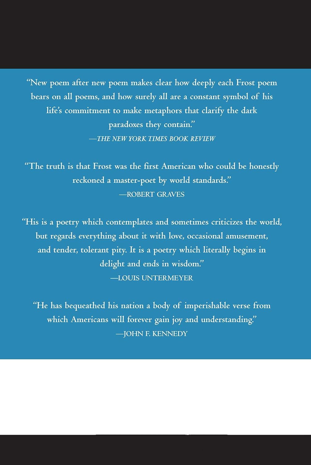 The Poetry of Robert Frost: The Collected Poems, Complete and Unabridged