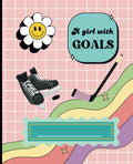 Girls Hockey Themed Composition Notebook