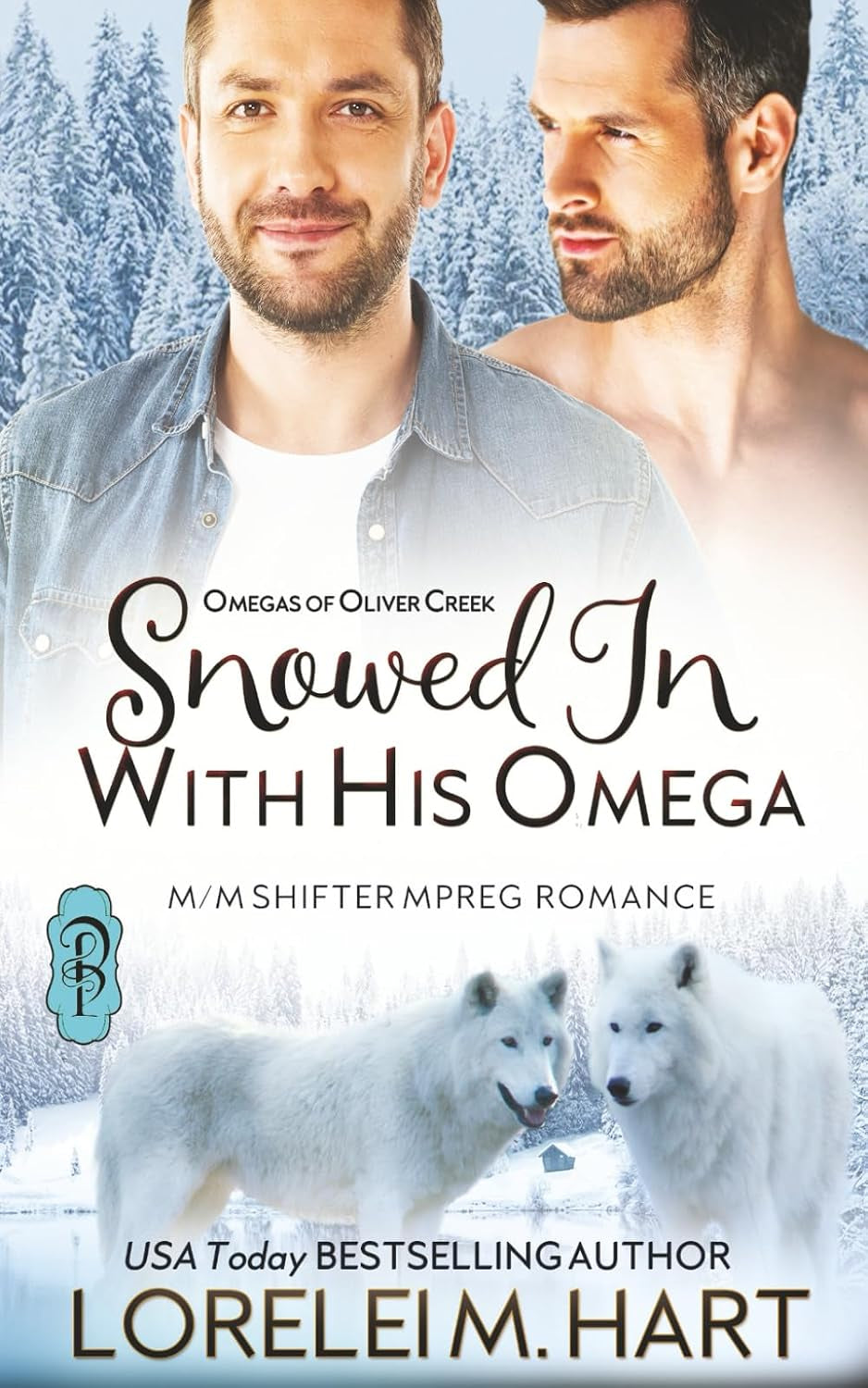 Snowed in With His Omega: M/M Shifter Mpreg Romance (Omegas of Oliver Creek)