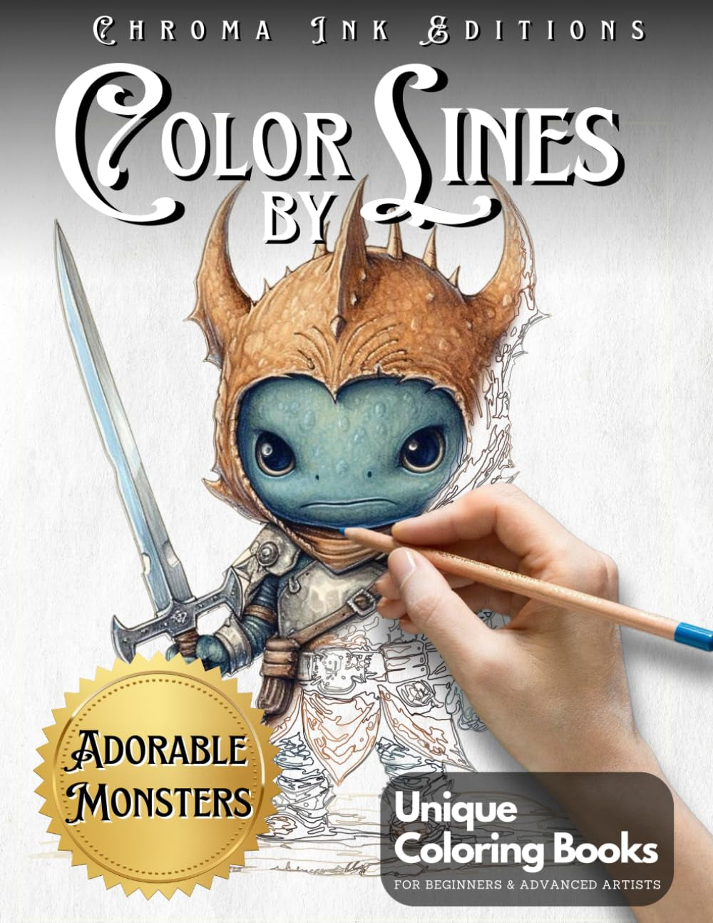 Adorable Creepy Monsters Coloring Book: Explore Coloring in a New Way with Color by Lines - Relaxation and Stress Relief for Teens and Adults" "Widely ... New Concept of Color by Numbers for All Ages