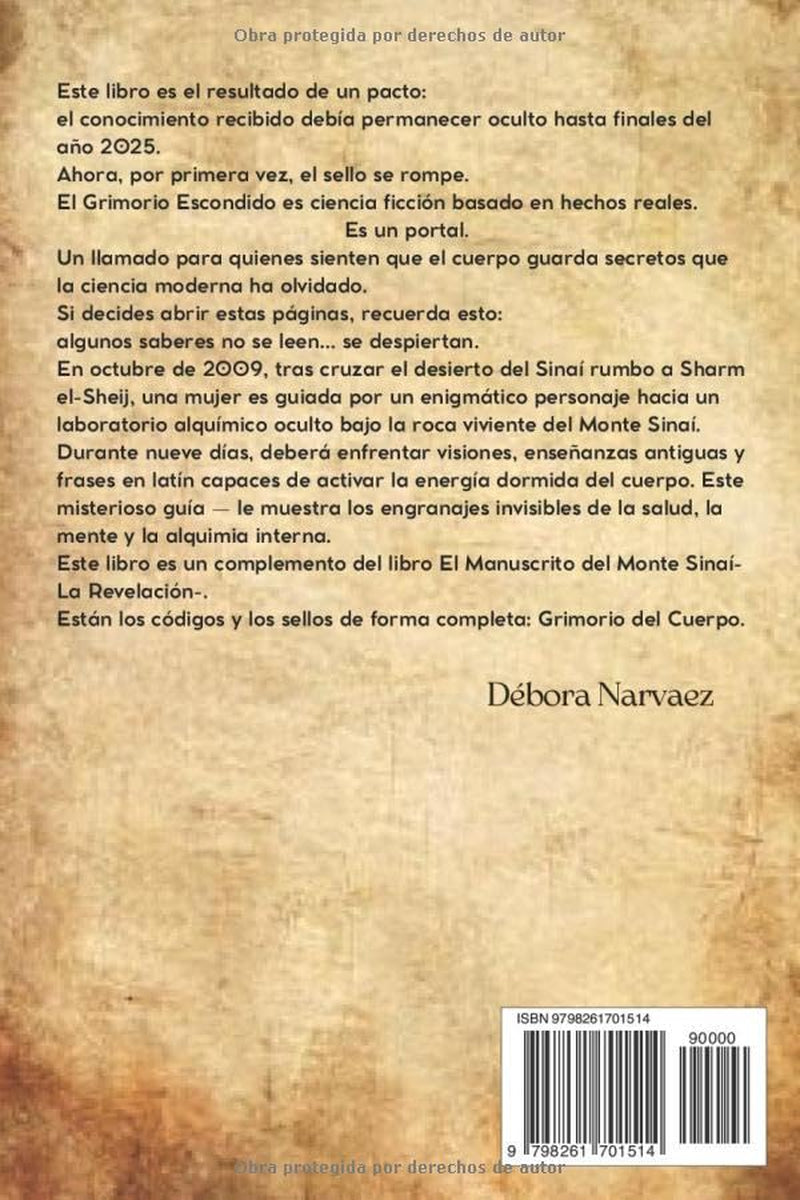 GRIMORIO: Manuscrito del Monte Sinaí (CREAR- Códigos Ocultos EXPLICADOS Y REVELADOS) (Spanish Edition)