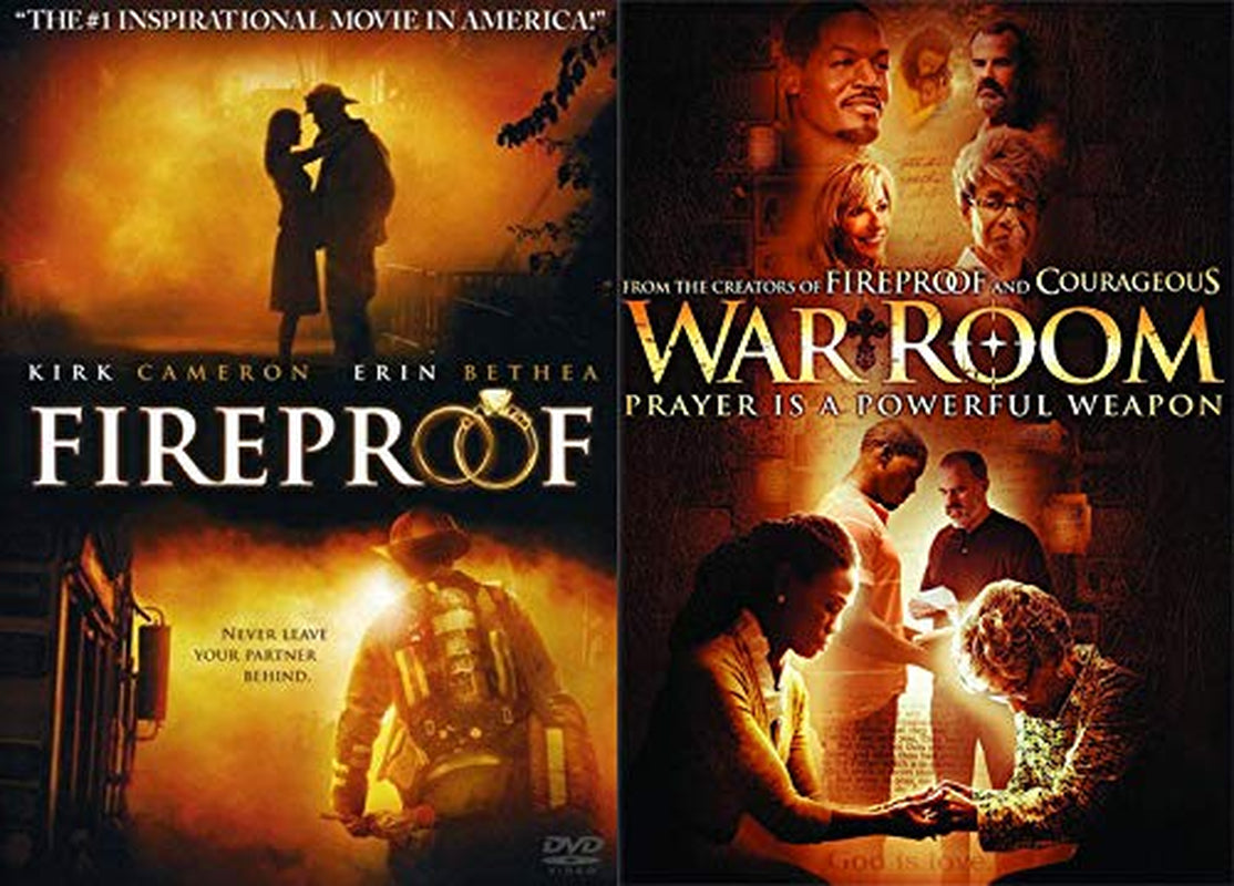 Prayer Is A Powerful Weapon: Fireproof + War Room 2 DVD Faith Based Bundle (Kirk Cameron)