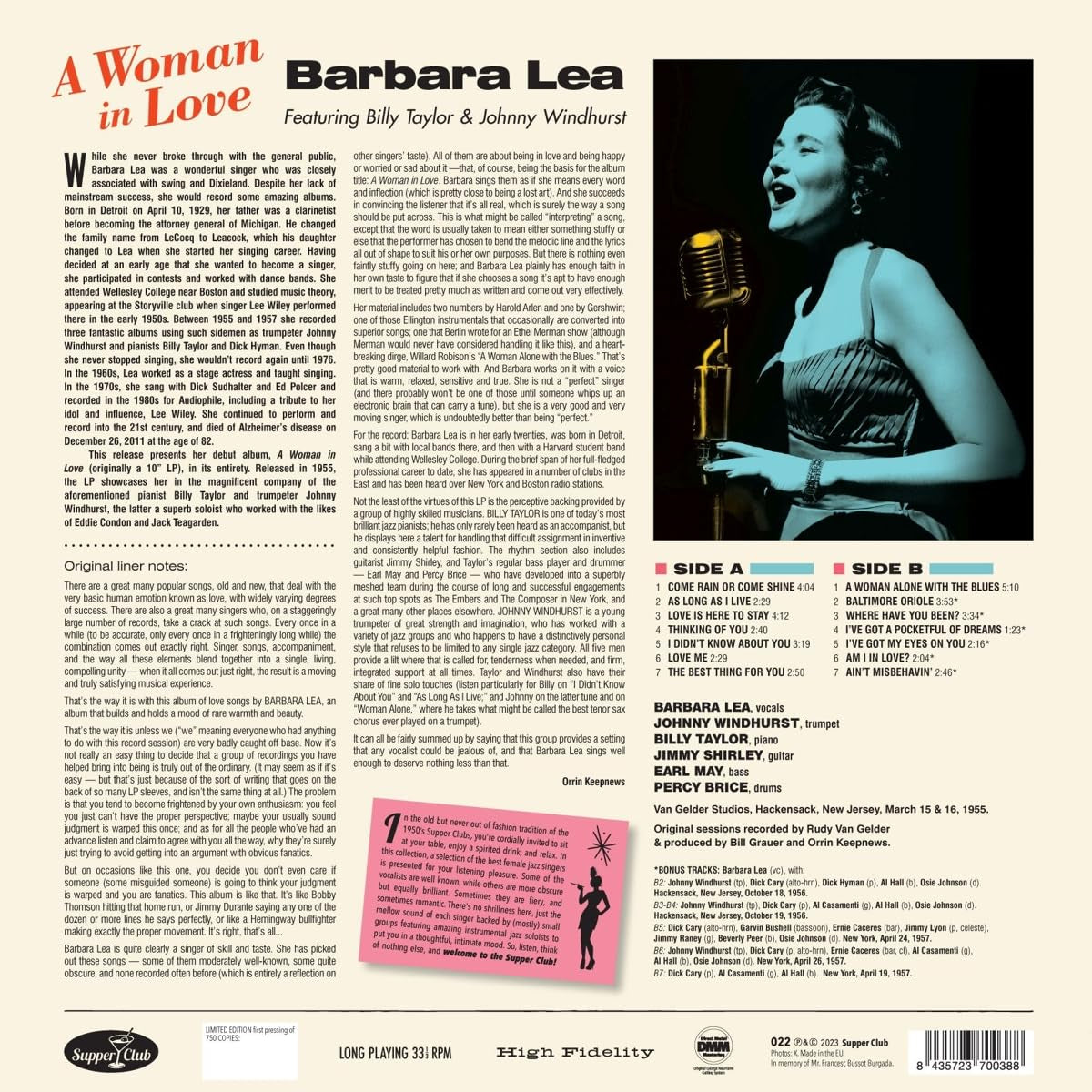 Woman In Love - Limited Tracks