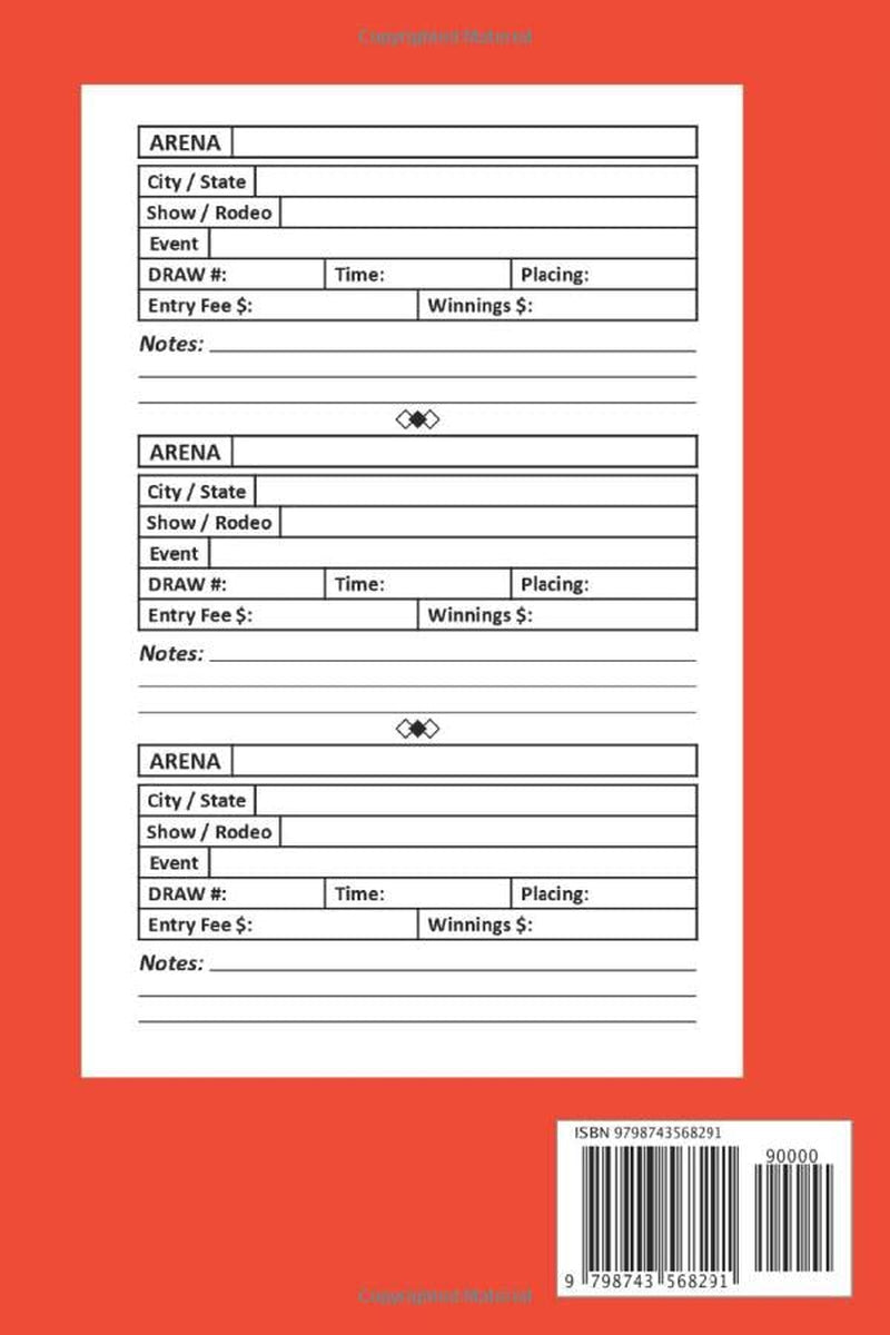 Barrel racing logbook journal: Barrel Racer Tracker |Horse Lovers Log Book |Memory journal and Pole Bending Diary for Rodeo Cowgirls|rodeo gifts|horse gifts for girls teenager