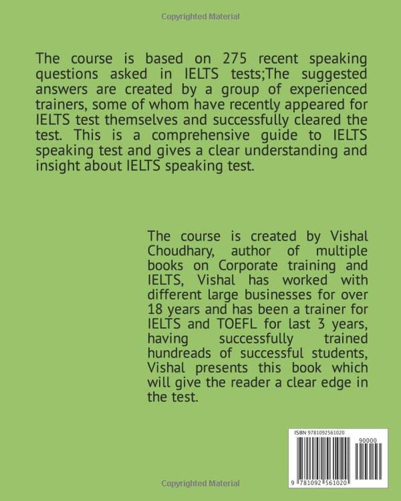 IELTS Speaking: 275 Recent question & Answers