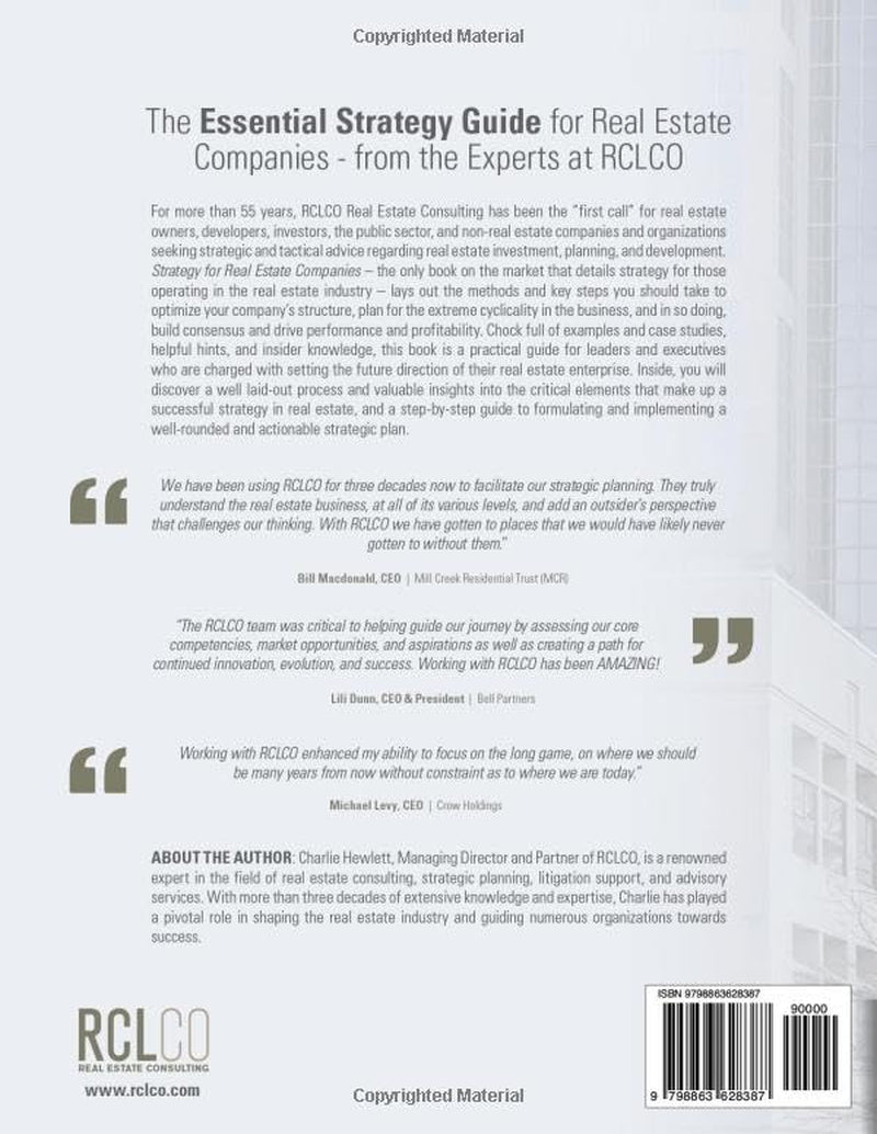 Strategy for Real Estate Companies: The Nine Essential Pillars of Success for Developers, Builders, and Investors