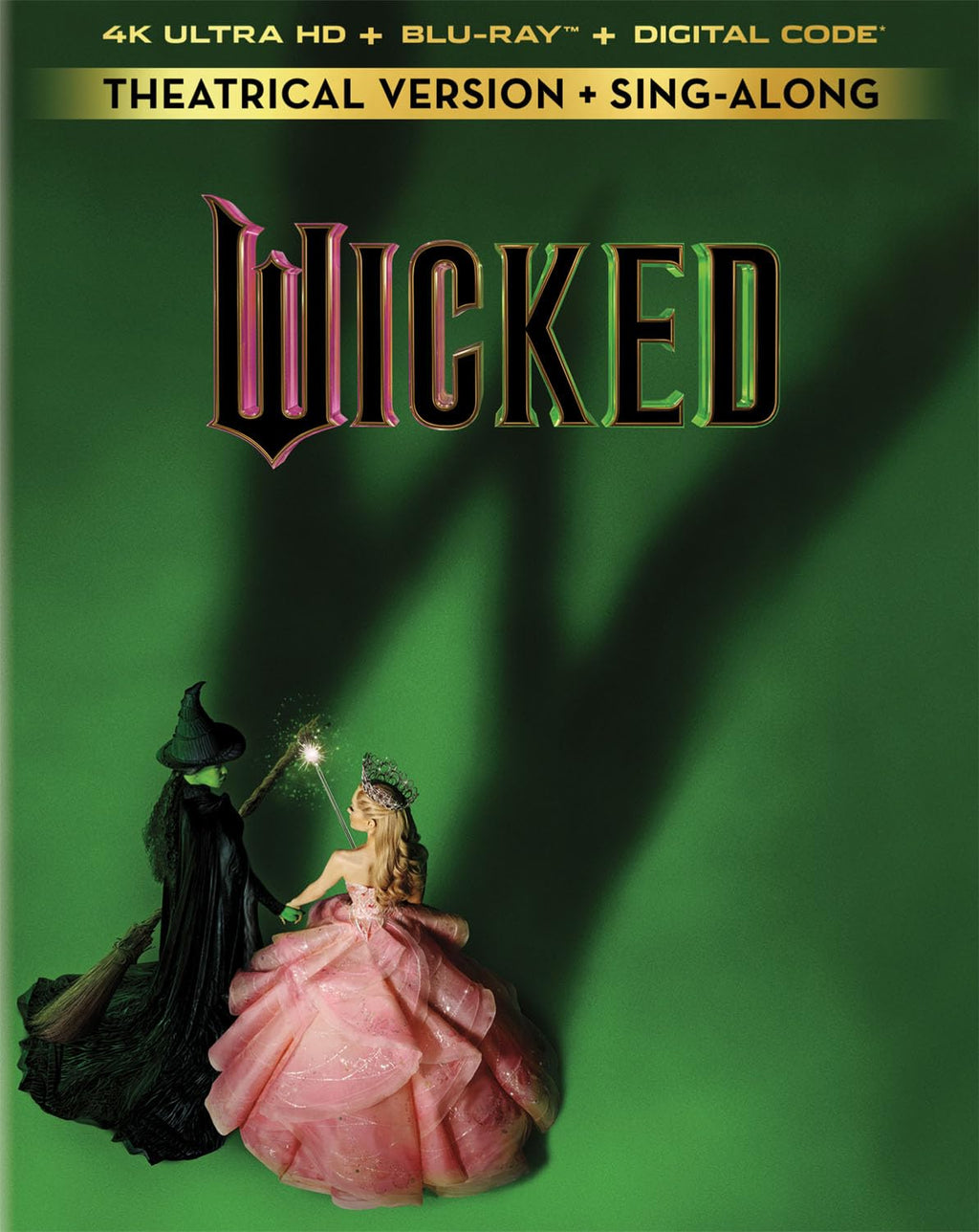 Wicked Exclusive Limited-Edition Giftset with Gold Tone Metal Bookends [4K UHD + Blu-ray + Digital]