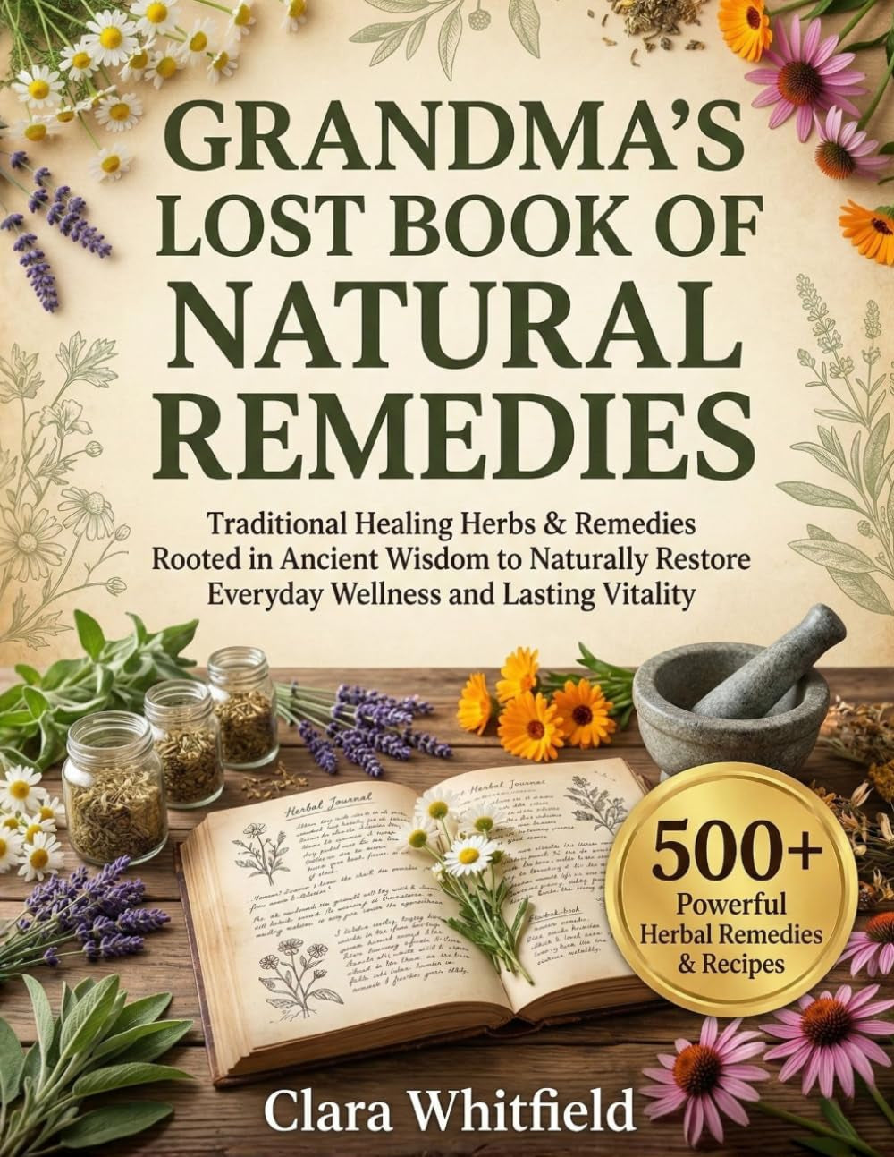 Grandma’s Lost Book of Natural Remedies: Traditional Healing Herbs & Remedies Rooted in Ancient Wisdom to Naturally Restore Everyday Wellness and Lasting Vitality
