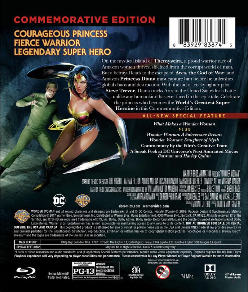 DCU: Wonder Woman Commemorative Edition MFV [Blu-ray]
