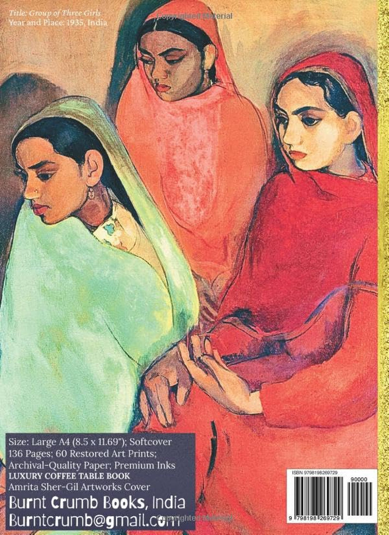 'AMRITA SHER-GIL: 60 Curated Paintings'; Luxury Coffee Table Book with High Quality Prints; Large A4 Size (8.5x11.69"); Premium Archival-Quality Paper ... For Each (My Private Art Gallery)