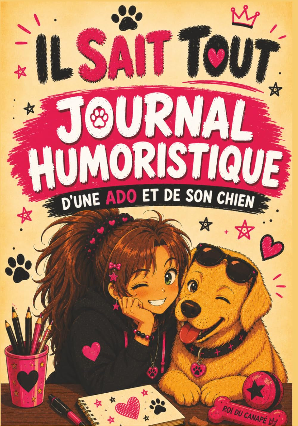 Il sait tout - Journal humoristique d'une ado et de son chien ("Il sait tout" - Humour sur nos animaux de compagnie et nous) (French Edition)