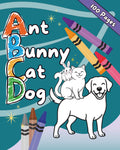 ABCD Ant Bunny Cat Dog Alphabet Themed Kids Coloring Book Practicing Letters and Numbers with Animals | Preschool Fun | 100 Pages