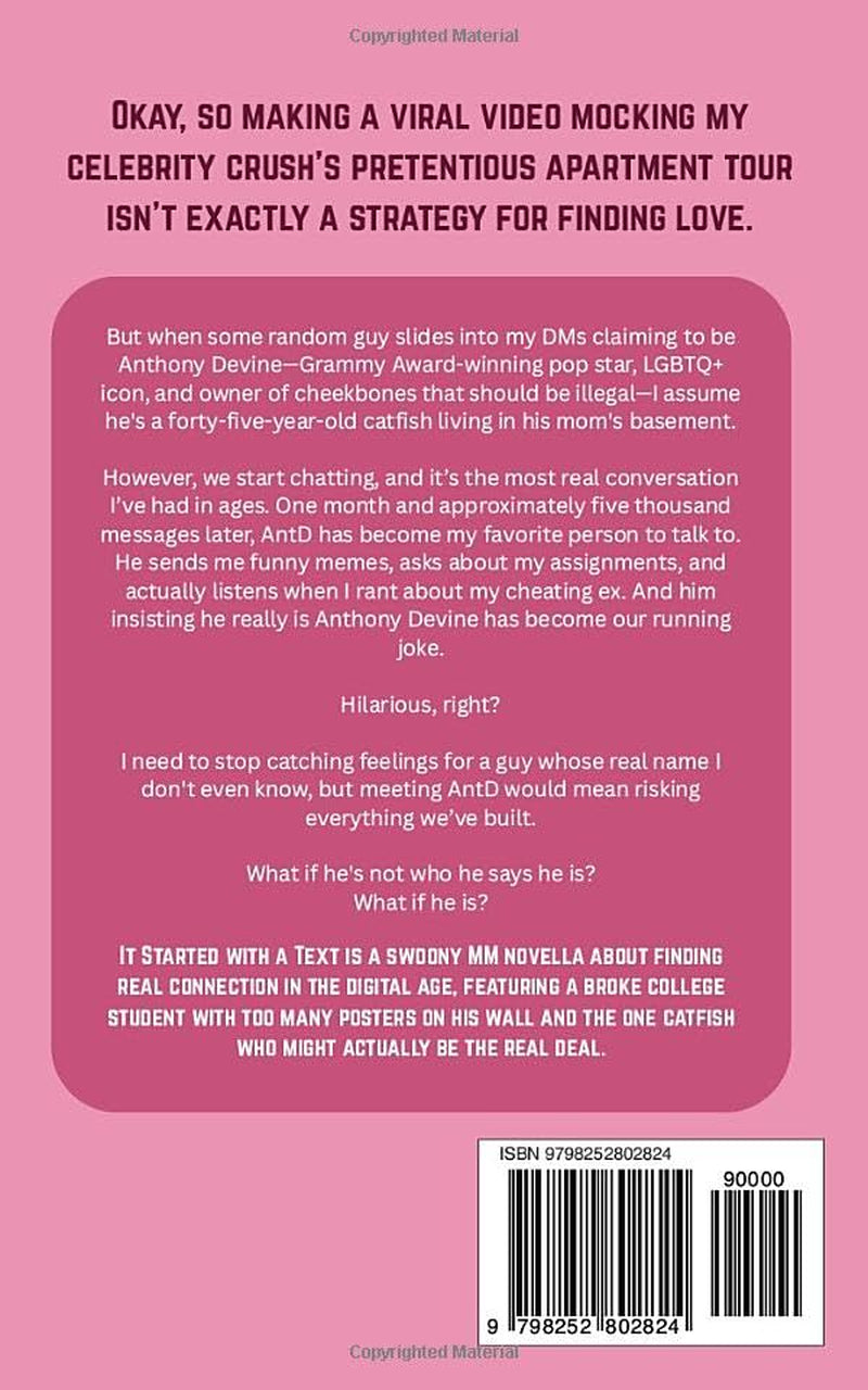 It Started with a Text: A Mistaken Identity MM Romantic Comedy Novella (Queer Ways to Fall in Love)