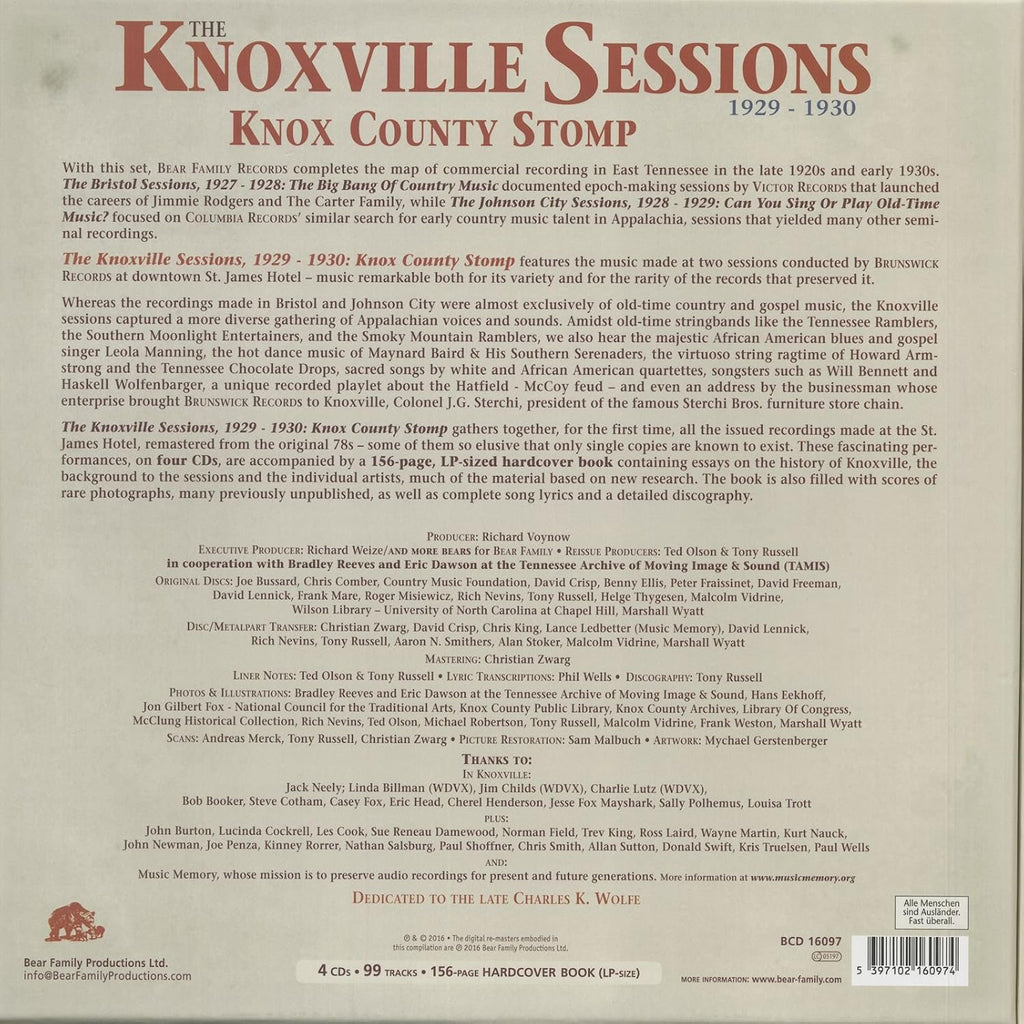 Knoxville Sessions 1929-1930: Knox County Stomp