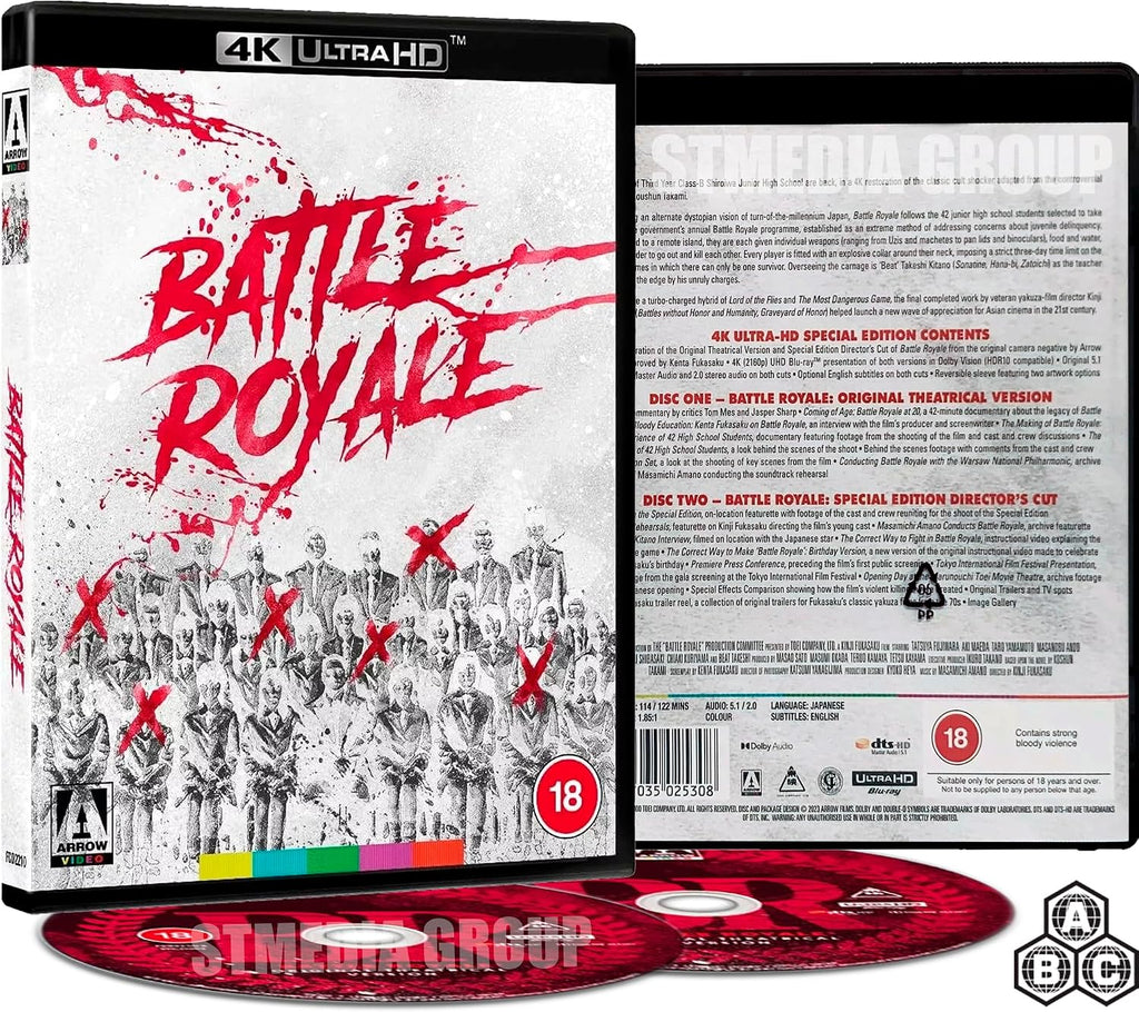 Battle Royale (Special Edition / Reversible Cover / Theatrical & Director's Cut) [4K Ultra HD] [Region Free]