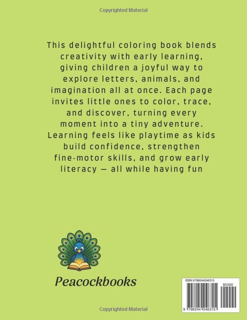 PRE-SCHOOL WORKBOOK: Alphabet and coloring writing practice for pre school