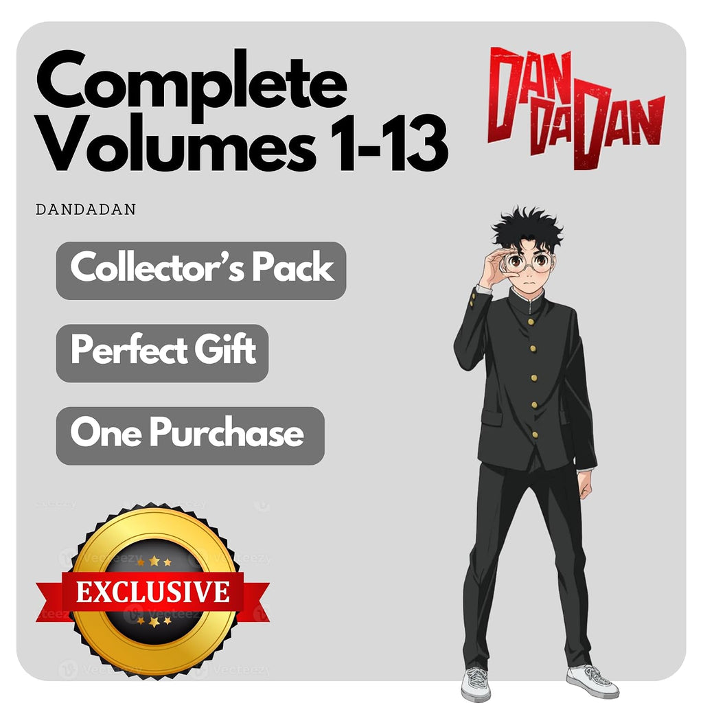 DANDADAN Volumes 1-13 Ultimate Book Collection Manga Set by Yukinobu Tatsu | Ultimate Manga Bundle | English Language Edition | Collector’s Pack