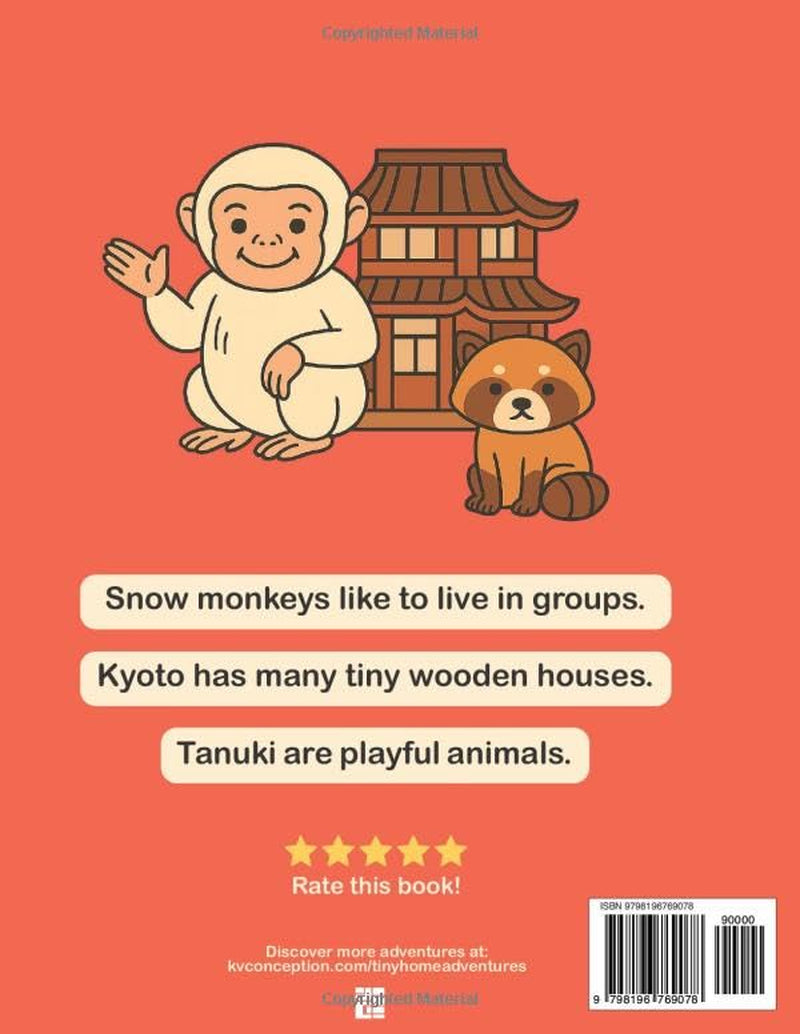 Tiny Home Adventures: Japan: A Japan Coloring Book for Kids Ages 4-8