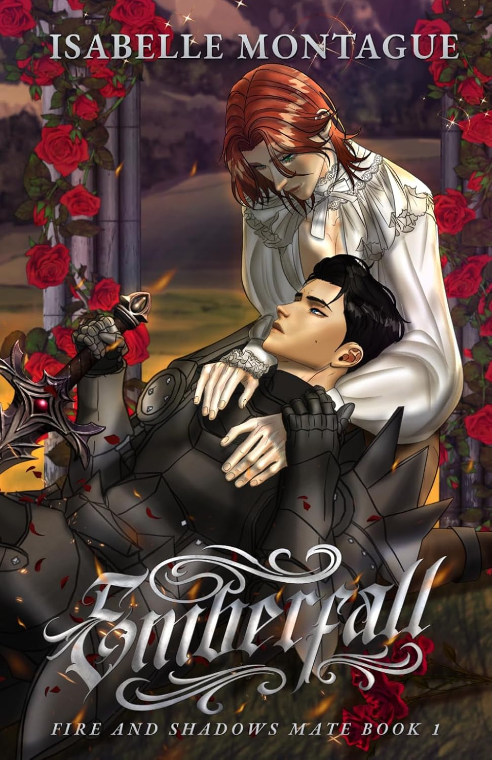 Emberfall: A MM Omegaverse Fantasy Romance (Fire and Shadows Mate Book 1)
