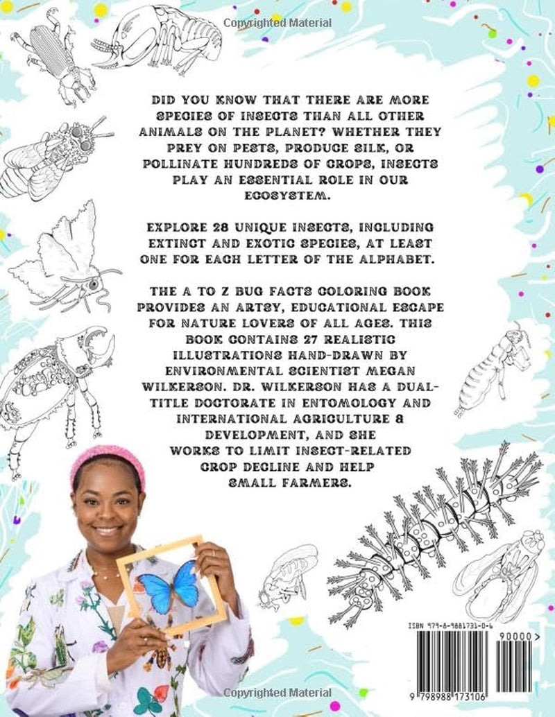 A to Z Bug Facts Coloring Book: Explore 28 Insects With 60+ Unique Facts (Dr. Megan's A to Z Coloring Books)