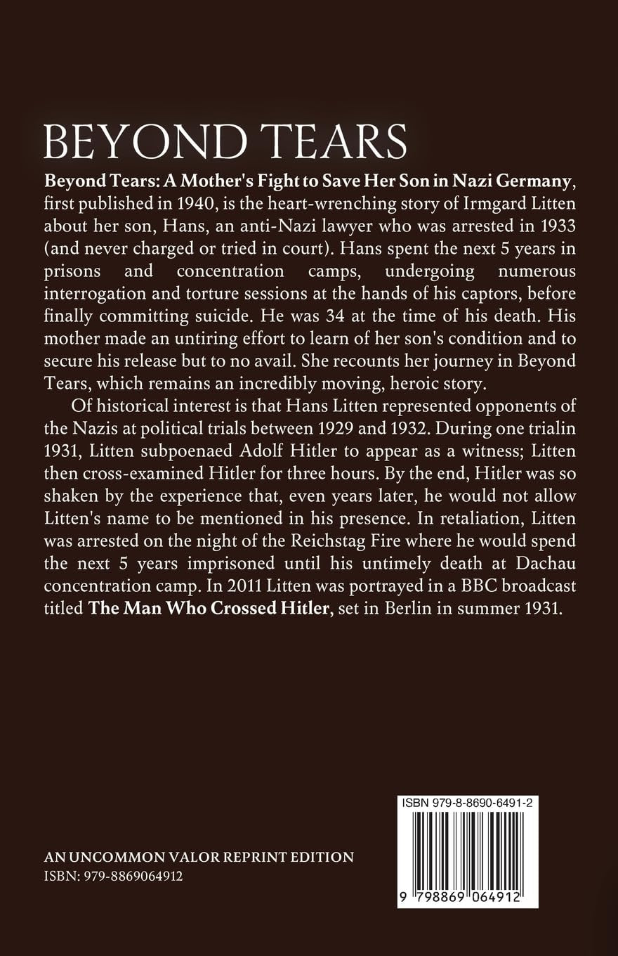 Beyond Tears: A Mother's Fight to Save Her Son in Nazi Germany