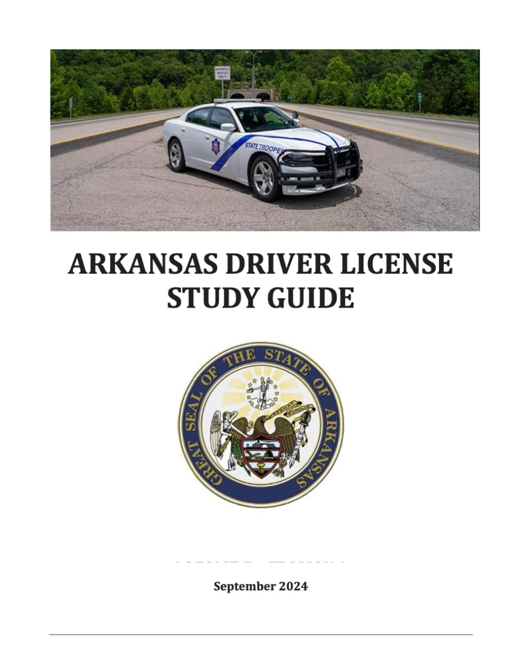 Arkansas Driver License Test Study Guide: September 2024 - Color Print, Full Size