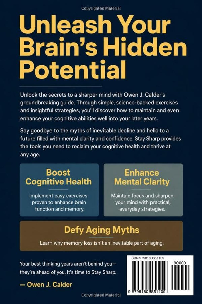 Stay Sharp: Proven Brain Exercises to Increase Focus and Concentration and Prevent Cognitive Decline After 60