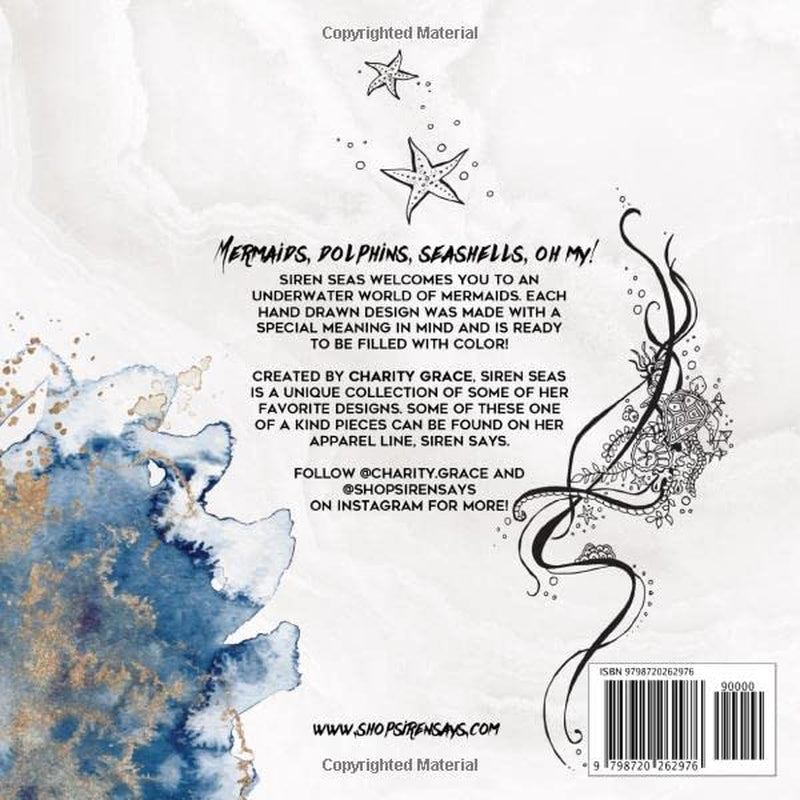 Siren Seas: Mermaid Coloring Book