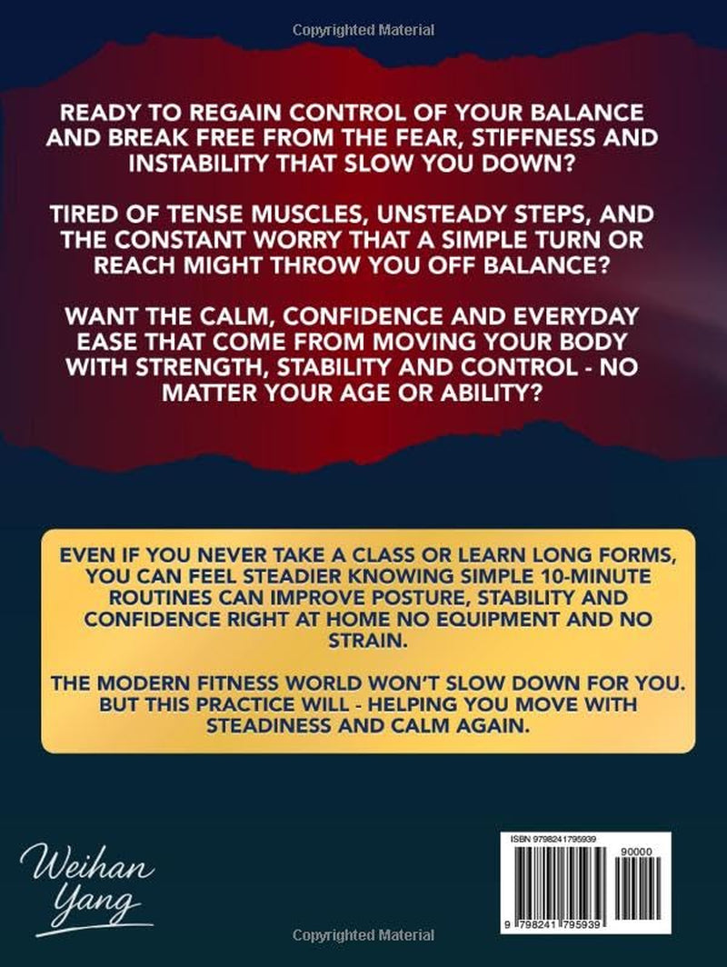 Tai Chi Made Easy For Seniors Over 60: Gentle 10 Minute Chair & Standing Exercises For Fall Prevention, Balance & Independence – Beginner Friendly, Large Print With Step-By-Step Pictures & 50+ Videos