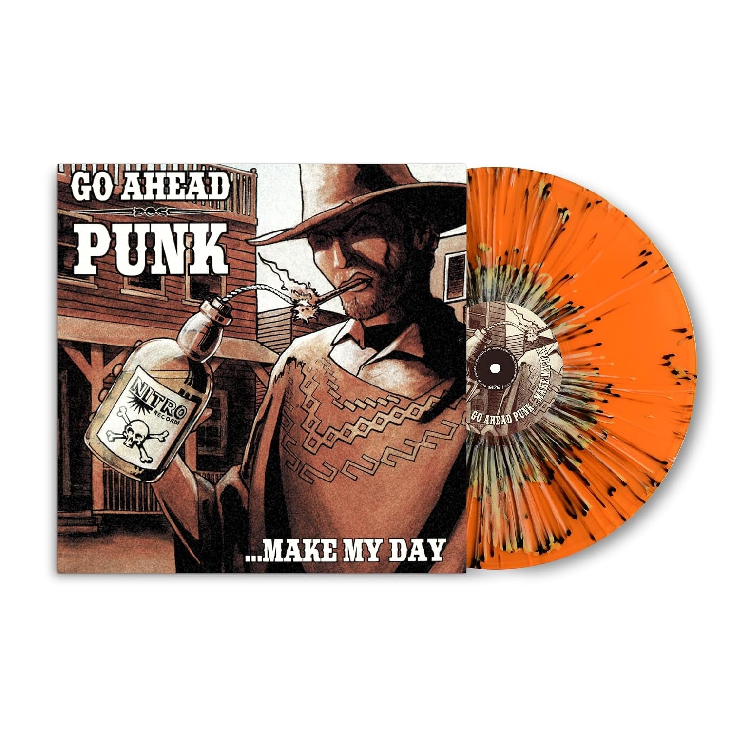 Go Ahead Punk...Make My Day Orange Splatter
