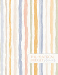 The Practical Budget Planner Undated: Large 8.5" x 11" – Seaside Stripe Edition